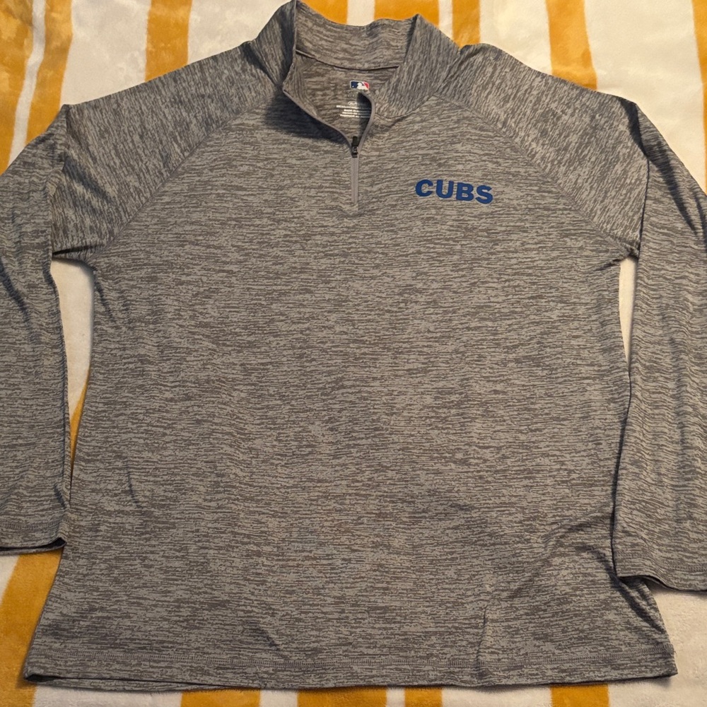 Gray Cubs Quarter-Zip Pullover